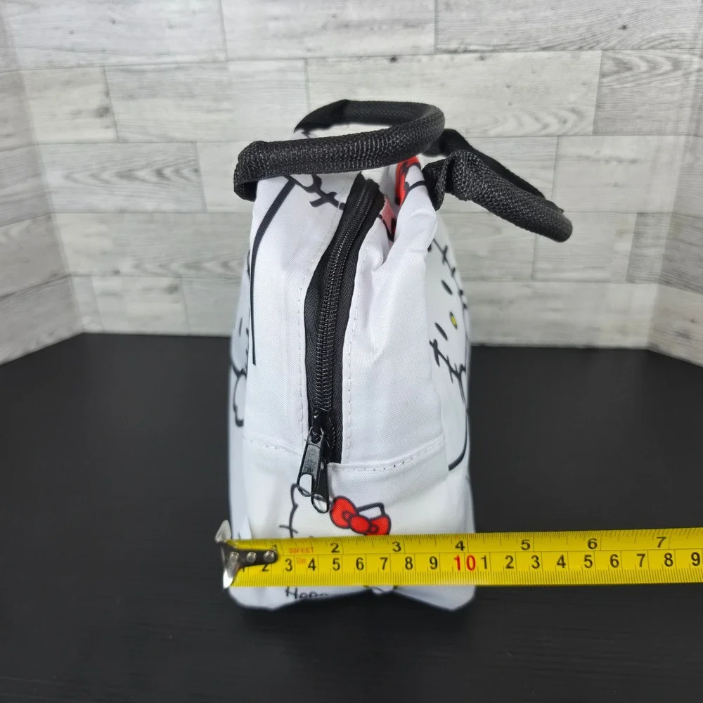 Hello Kitty Insulated Lunch Bag White Red Bow Sanrio Tote Cooler Handbag